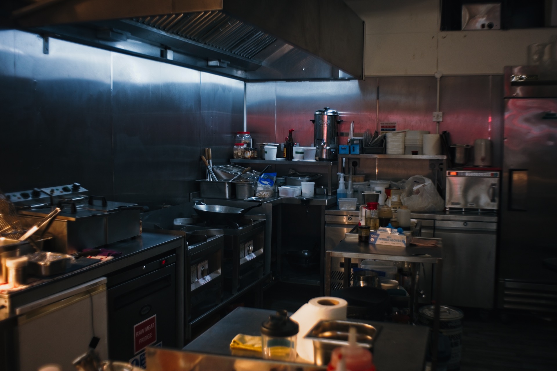 Close-up visual of the FUMU kitchen. Small-batch kitchen runs keep every jar loud, consistent, and clean.